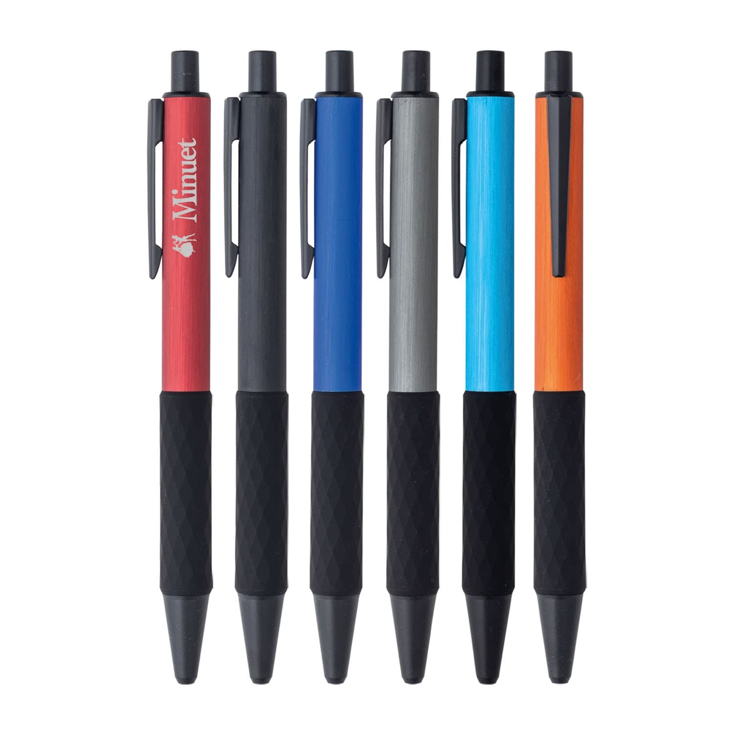 Metal Ballpoint pen with Silicone Grip