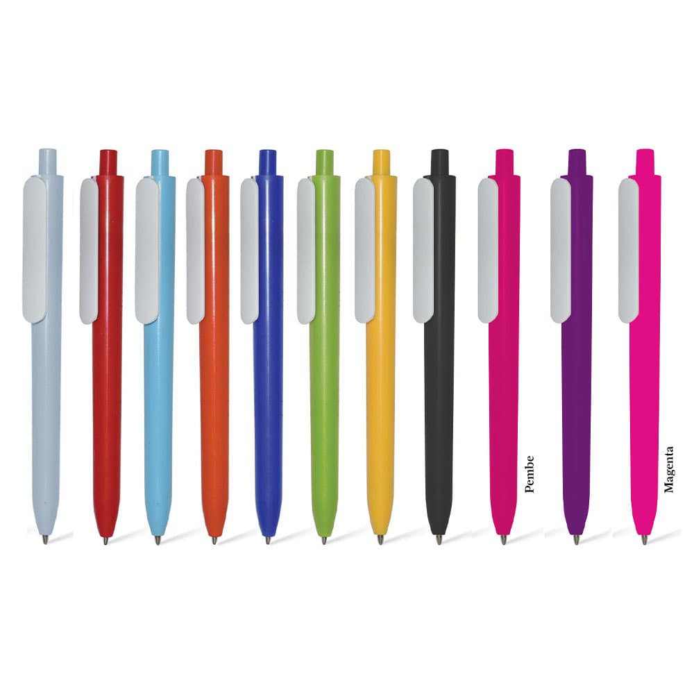 Retractable Ballpoint Pen - Light Blue