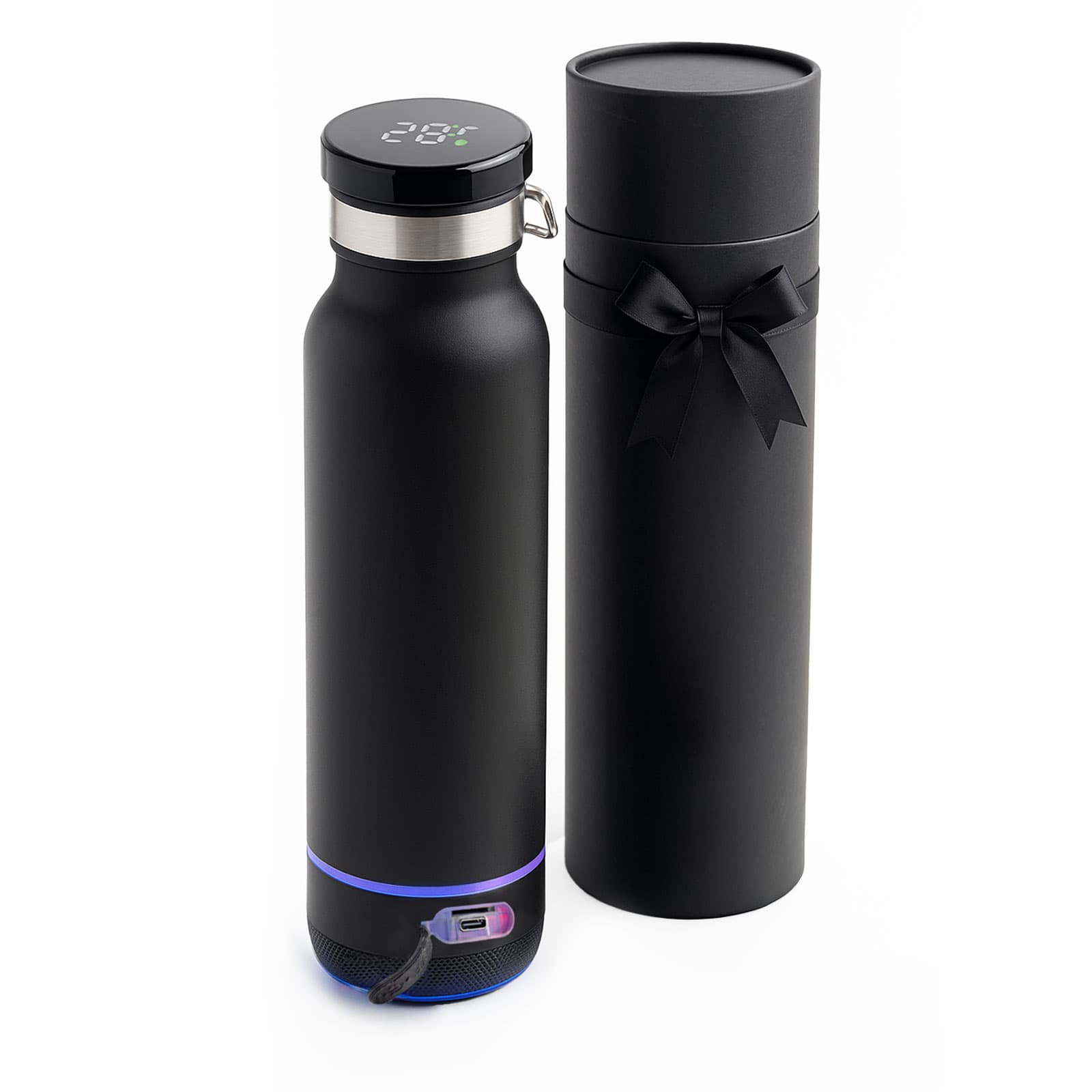 Tumbler with Temperature Display and Speaker
