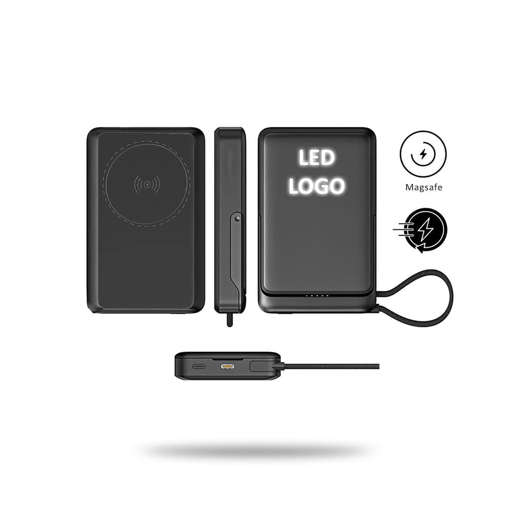 Powerbank 10000 mAh Işıklı Magsafe